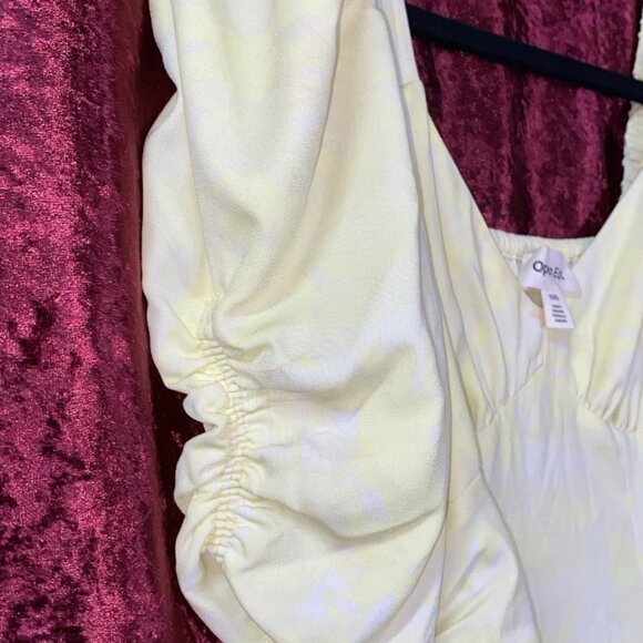 Open Edith Beautiful yellow and white vintage dress - Picture 7 of 8